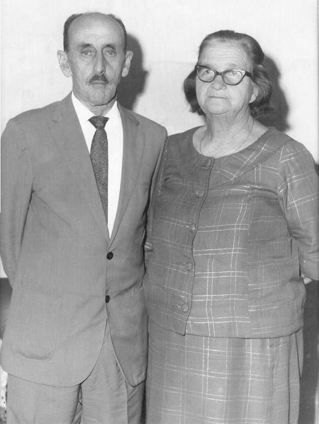 Caetano Antunes Nogueira e Dona Zica em 1967
