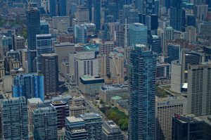 Downtown Toronto Aerial View 