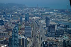 Toronto - Aerial View Gardiner Expressway East